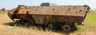 Kagera war evident tank - Historical sites tourism